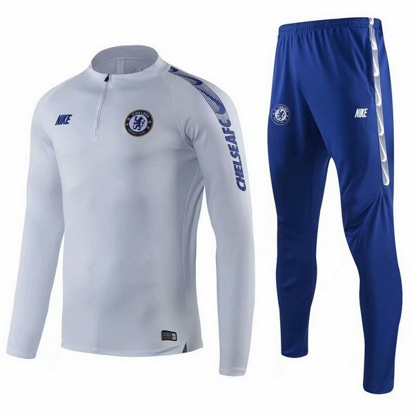 Chandal Niños Chelsea 2019-2020 Azul Gris